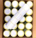 Adhesive Thermal Label Blank Thermal Label Adhesive Barcode Sticker with yelllw