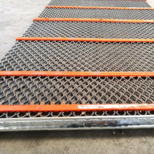 Buy cheap Poly ripple screen self cleaning wire screen rectangular shape aperture as require from wholesalers