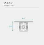 Crystal Steel Shelf Pegs Robust Furniture Connecting Fittings For Flat-Pack