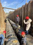 3LPE External Coating Line Pipe Wrap Around Sleeve Heat Shrinkable Sleeve 100 N