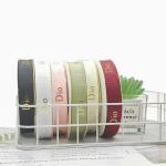 Hot stamping thread ribbons, English holiday gifts, flower bundles, satin