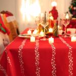 PEVA Festival Disposable Plastic Tablecloths Gravure Printing