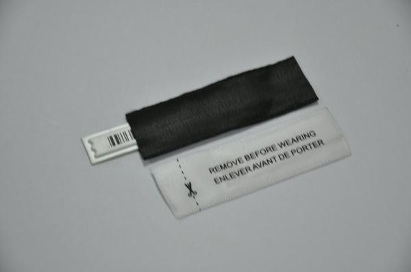 Buy cheap 58kHz EAS Security AM Label Cloth Tag Adhesive Custom Barcode Labels from wholesalers