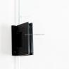 Buy cheap QJY-HD Tempered Glass Black Adjustable Hinged Single Framleless Shower Door for Living Room from wholesalers