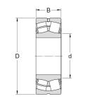 23022/23022 K/23022 W33 Precision Spherical Roller Bearing 110X170X45 Size