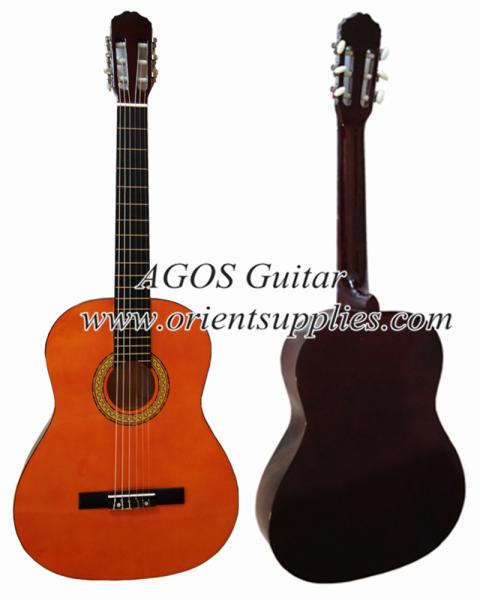 Buy cheap 39inch Basswood classical guitar Black ABS binding CG3910A from wholesalers