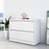 Buy cheap White A4 FC File 2 Drawer Lateral File Cabinet Metal Drawing Filing Cardboard product