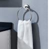 Buy cheap Grey Polished Chrome Hand Towel Holder Sus304 Circular Towel Rack from wholesalers