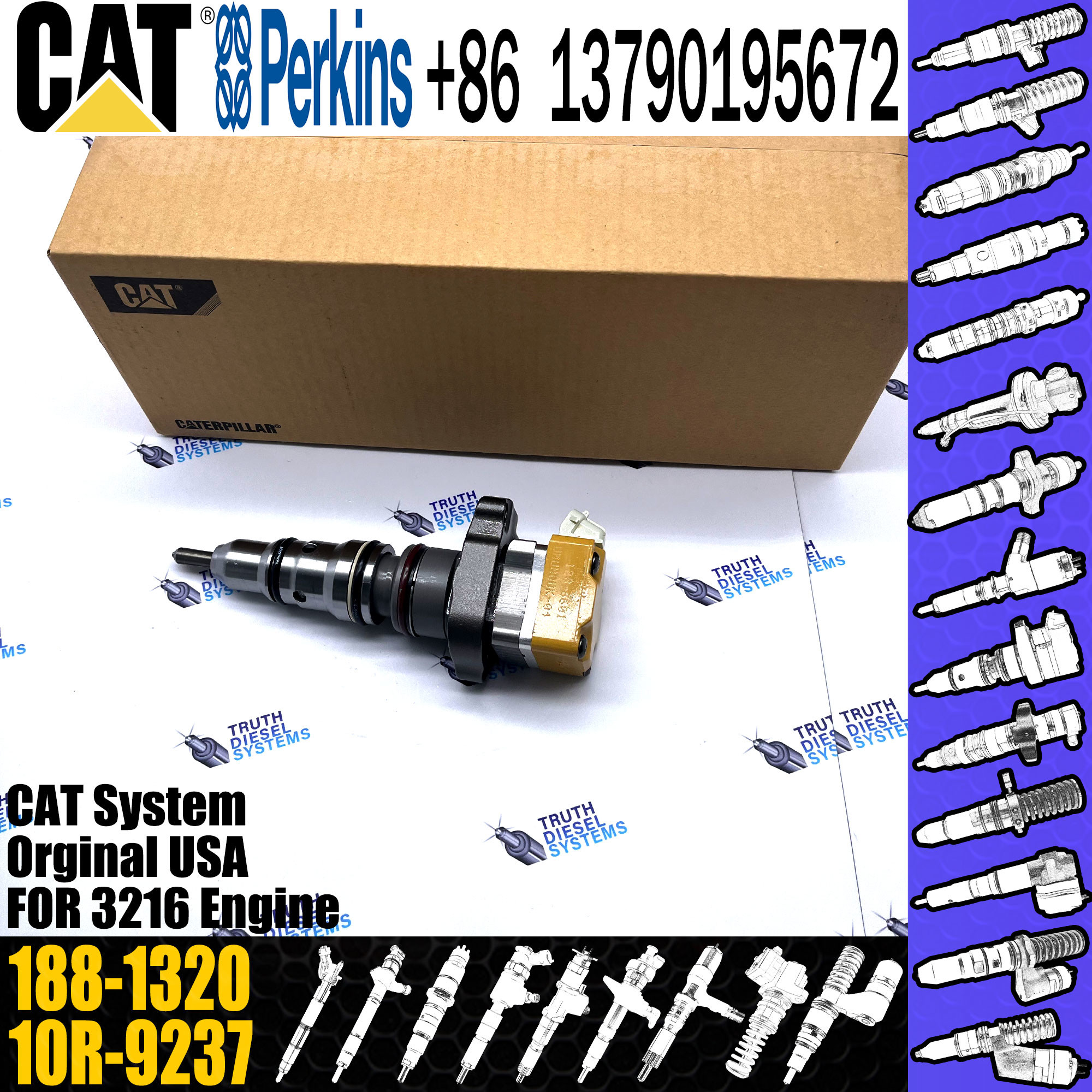 Diesel 3216 Fuel Injector Nozzles 128-6601 171-9704 171-9710 177-4752 177-4754 178-0199 178-6432 188-1320 198-6605