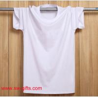 Buy cheap Fashion T Shirts Short Sleeve Round Neck Black White Male t-shirt Top Cotton In product