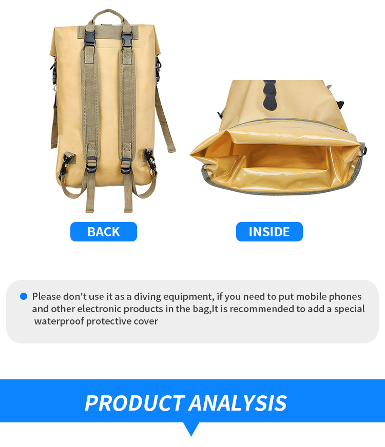 16L TPU Lightweight Waterproof Backpack For Hiking Multifunctional