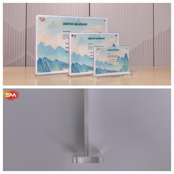 Buy cheap Transparent Plexiglass A4 A5 Paper Stand For Sale Advertising Printing Decoration from wholesalers