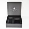 Buy cheap Car Perfume Magnetic Closure Rigid Boxes Luxury Custom Black Leather PU Book Shape Handmade from wholesalers