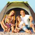 3-4 Person Outdoor Backpacking Custom Green Waterproof Hiking Camping Tent