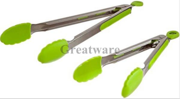 Buy cheap 2 Piece Tong Set - 9" Salad Tongs and 12" BBQ Tongs from wholesalers