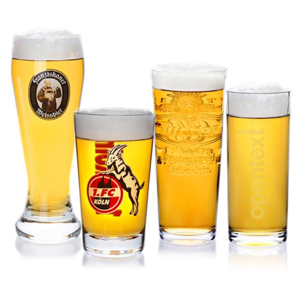 535ml Transparent Promotional Drinking Glasses , Promotional Beer Glasses With