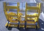 1800*800*1200mm Ral1023 Anti Ram Vehicle Barriers