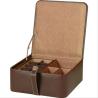 Buy cheap Luxury tight wholesale leather wooden gift box with button from wholesalers