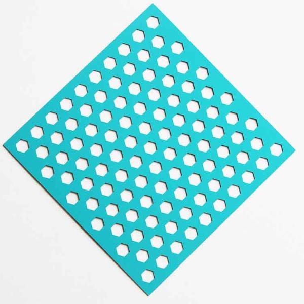 Buy cheap Galvanized Hexagonal Hole Perforated Sheet For Decorative Grilles from wholesalers
