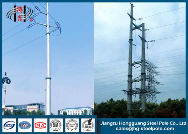 Buy cheap Galvanised Steel Tapered Power Transmission Poles for Overhead Power Line from wholesalers