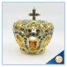 Buy cheap Luxury home decoration Crown shape wedding gifts personal Trinket box display SCJ273 from wholesalers