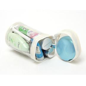 Buy cheap clear pvc round cosmetic gift bag from wholesalers