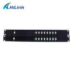 2x8ch DWDM Mux Demux Module Low PDL 19 Inch 1U Rack Mounted LC APC