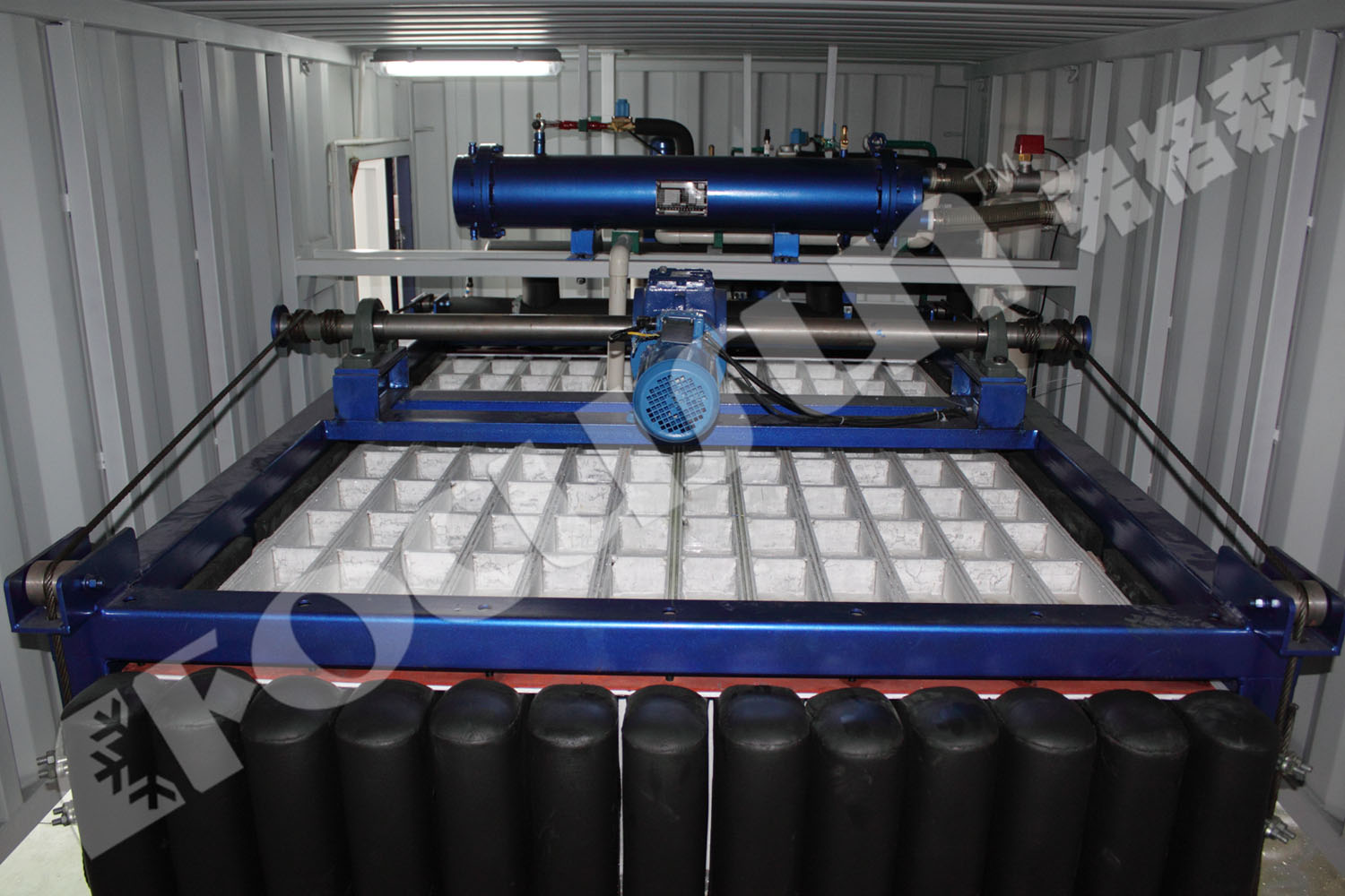 Containerised Ice Block Making Machine 10 Tonnes Per Day Output Durable and Heavy-Duty