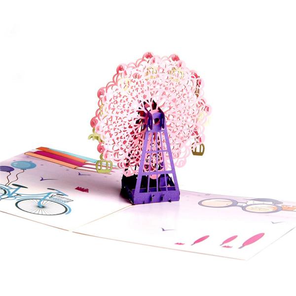 Buy cheap A5 Artpaper Audio Birthday Cards 3D Greeting Cards With LED Light from wholesalers