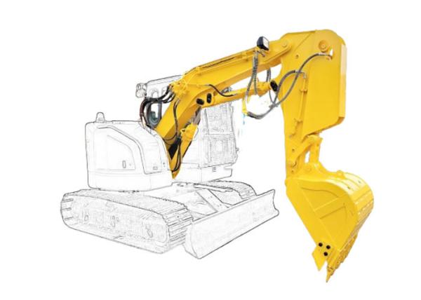 Buy cheap Shaogang Q355B Excavator Shorten Arm Boom With Bigger Bucket And Bucket Cylinder from wholesalers