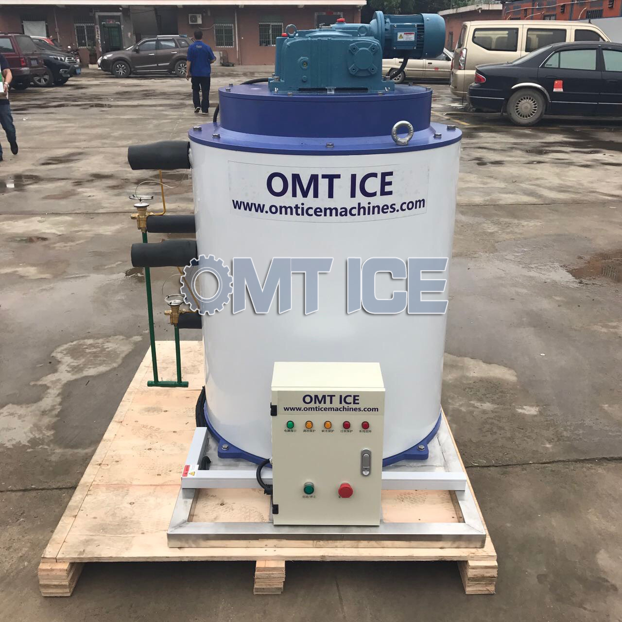 Automatic Freshwater Flake Ice Machine Air Cooled 5 Ton Flake Ice Machine
