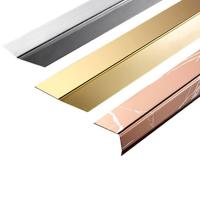 Buy cheap 430 316L Brushed Stainless Steel Angle Trim Metal Bullnose Border Edge Trim product