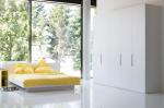 Bespoke Modern White Wardrobe Closet Custom With Shoe Cabinet