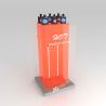 Buy cheap GDR05-JC05 Makeup Display Rack with 3mm Orange Semi-Transparent Acrylic Assembled Box for Fashion Boutique from wholesalers