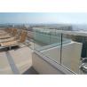Buy cheap Glass Terrace Building Railing Commercial Glass Balustrade Aluminum U Channel Handrail Flooring Mounted from wholesalers
