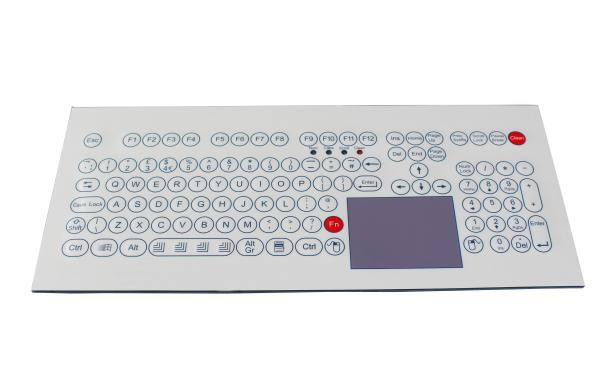 108 key IP65 top panel mounting industrial membrane waterproof keyboard with