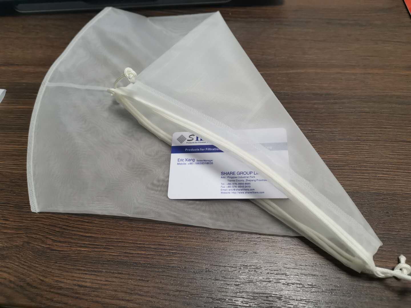Custom Size Synthetic Mesh Filter Bags Flat Style Organic Cotton Nut Milk Bag