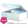 Buy cheap Holographic Silver Gift Boxes, Large Gift Boxes With Lids,Magnetic Closure Gift Boxes Presents, Bridesmaid Proposal from wholesalers