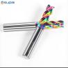 Buy cheap Carbide Cutting Tools 3flutes Colorful Coating for Aluminium HRC55 Milling Cutter for Wood Acrylic Copper Plastic from wholesalers