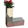 Buy cheap Silver flower pots on the balkon letters metal planters from wholesalers