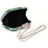Buy cheap Hot Fix Green Rhinestone Evening Bags With Decorative Multicolor Dots from wholesalers