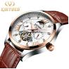 Buy cheap Fashion brand KINYUED mens watch tourbillon movement moon phase mechanical automatic watch luxury from wholesalers