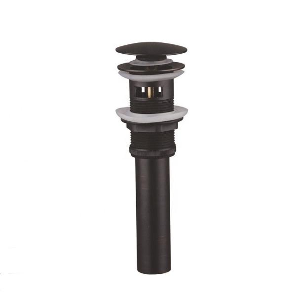 Vessel Sink Bathroom Drain Fittings 1 1/2" 1 3/4" Black Pop Up Drain With