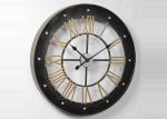 Vintage Wrought Circular 3D Retro Metal Wall Clock