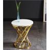 Buy cheap 30kg Glossy Tempering Glass / Round Marble End Table For Living Room from wholesalers