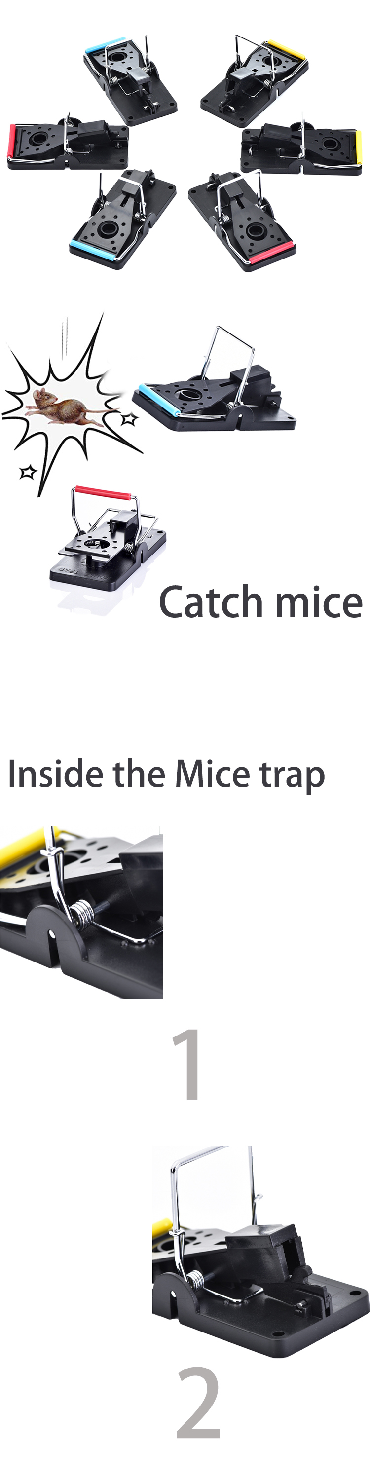 High Sensitivity Plastic Mouse Trap for Household Pest Control Powerful Not Applicable