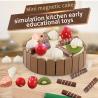 Buy cheap 17PCS Simulation Wooden Mini Kitchen Set DIY Magnetic For Early Educational from wholesalers