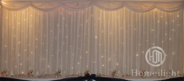 HOMEI LED Star Drop Curtain Changeable Stars Curtain Lights for Stage and Bar Control
