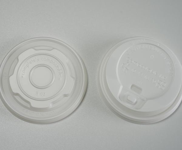 Buy cheap Biodegradable Coffee Cup CPLA Lids 90mm Cold Drink Shop from wholesalers