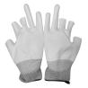 Buy cheap 3 Fingers Half PU Palmfit Coated Safety Gloves Industry Use White from wholesalers